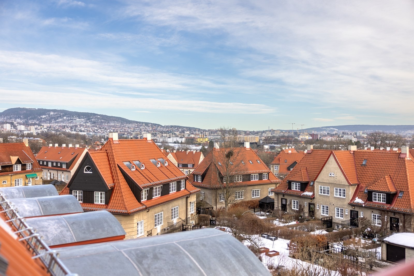 Detaljer | Nydelig utsikt over nabolaget fra loft. Galleribilde