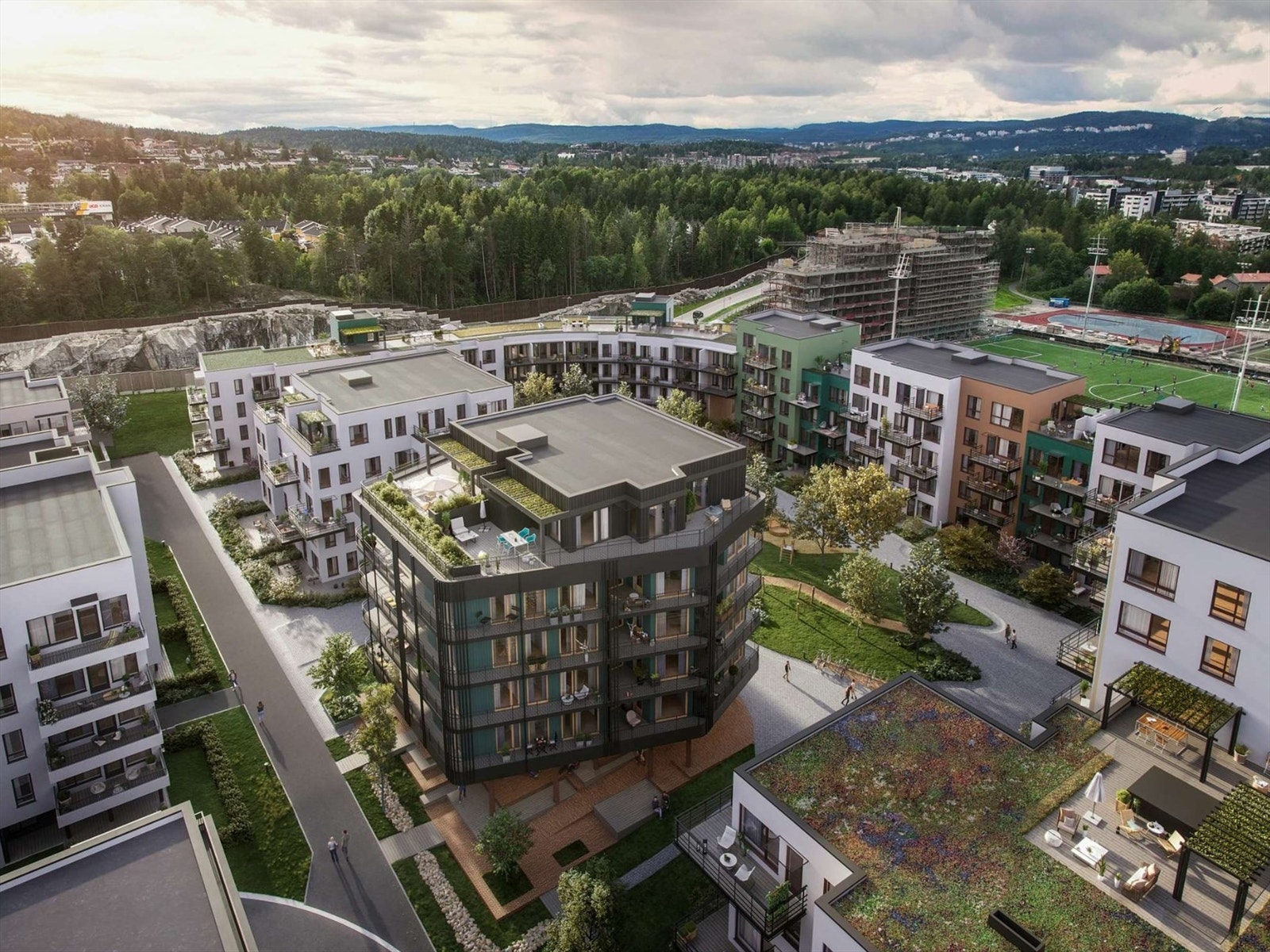 Illustrasjon | Oversikt over Mathildetunet. Avvik kan forekomme. Galleribilde