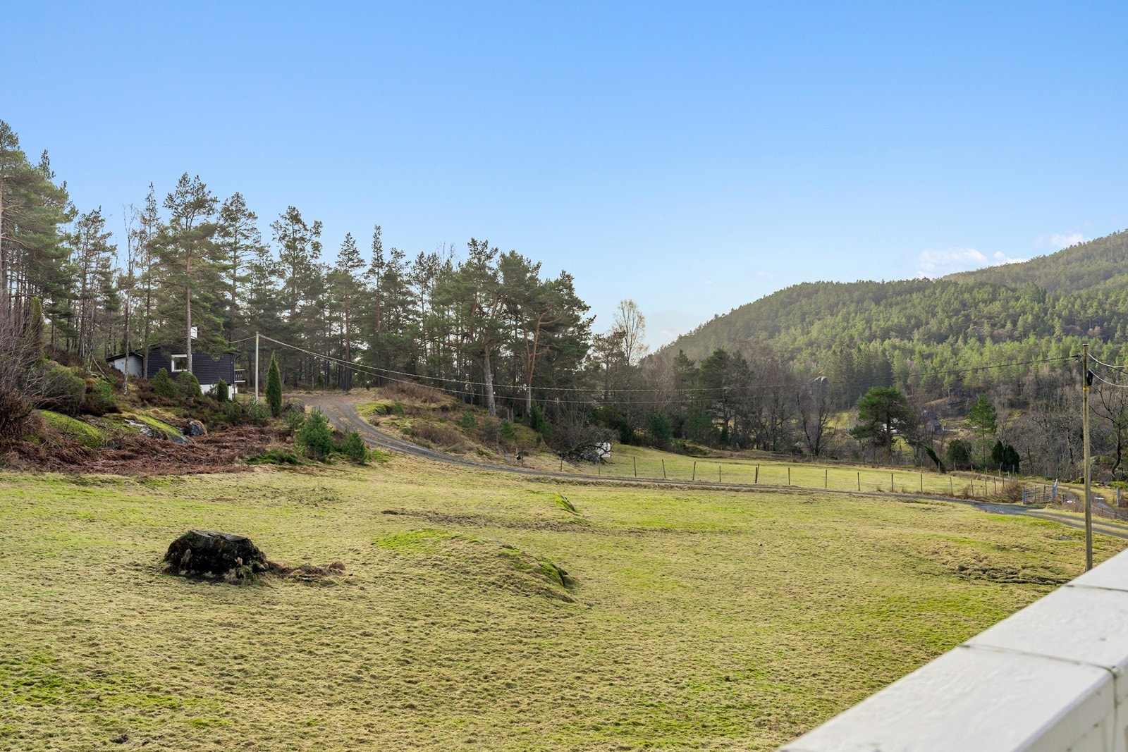 Fin utsikt fra balkongen Galleribilde