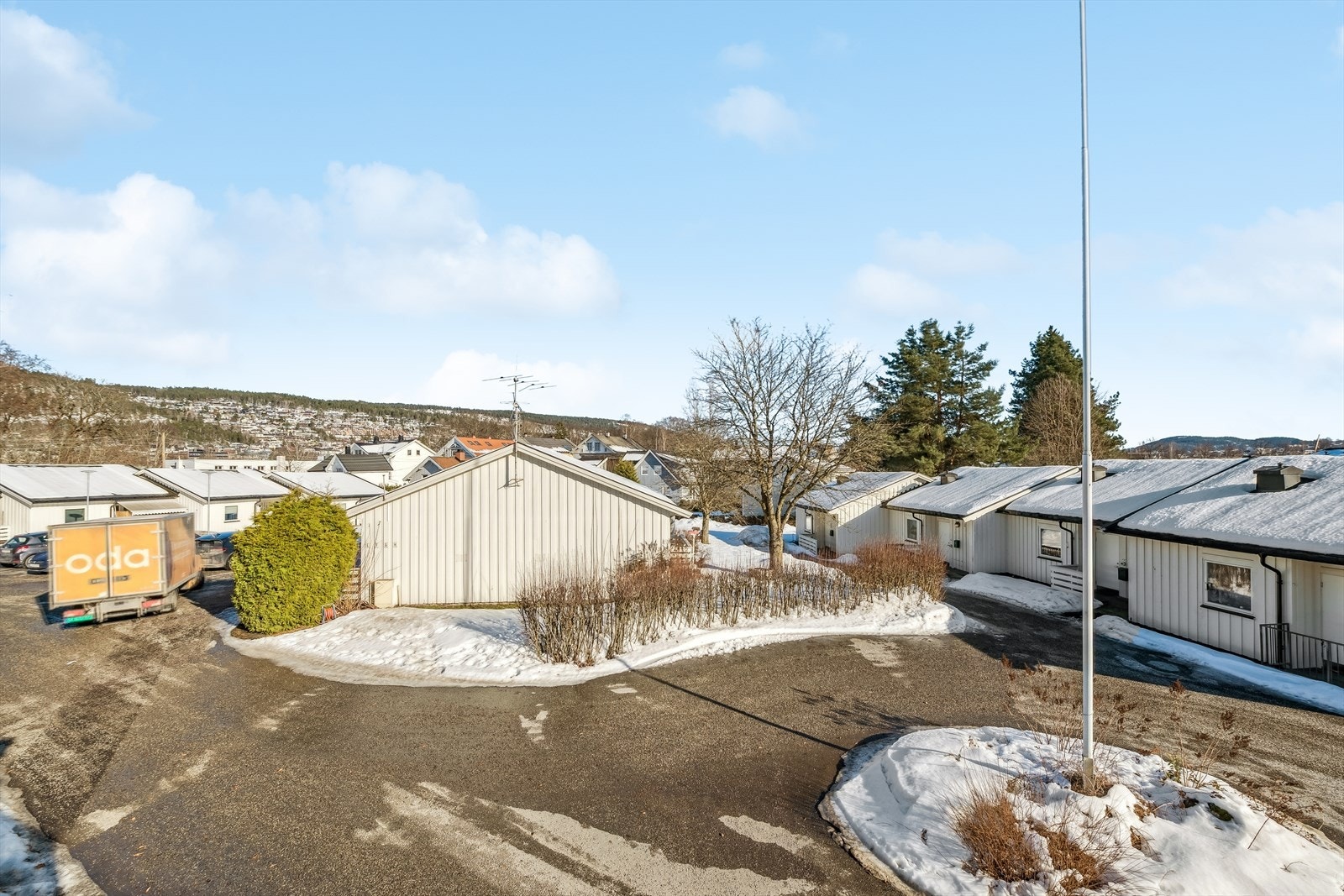 Utsikt fra balkong. Galleribilde