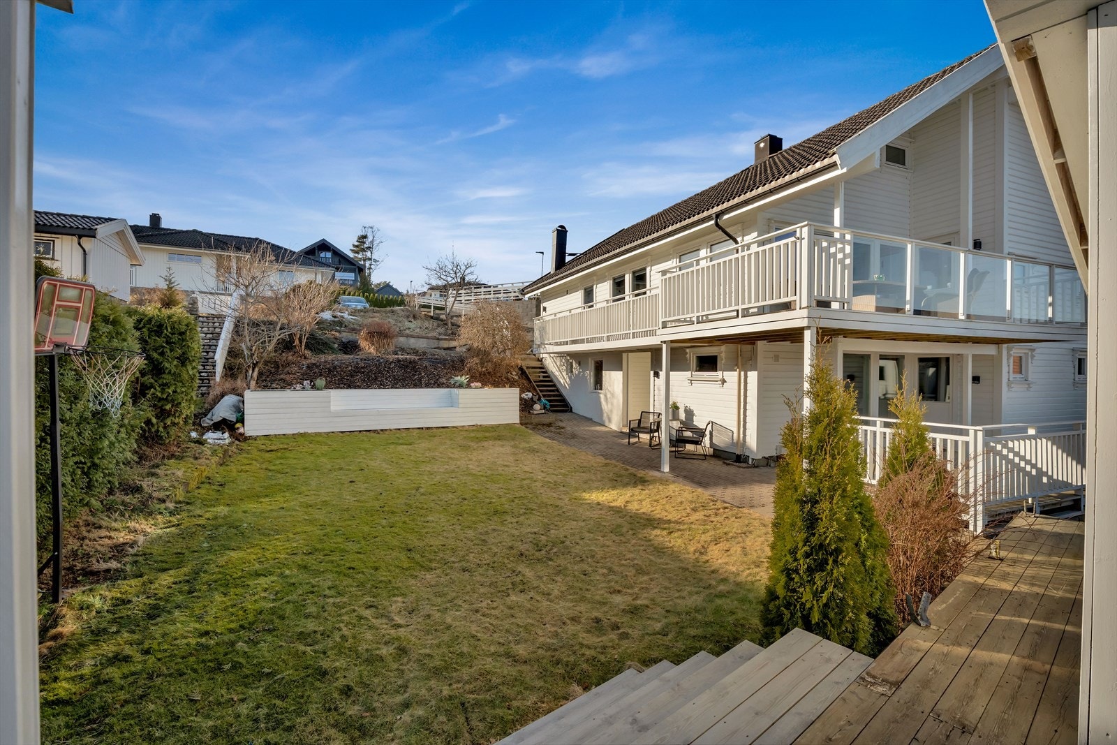 Hagen gir gode muligheter for lek og aktiviteter for hele familien. Galleribilde