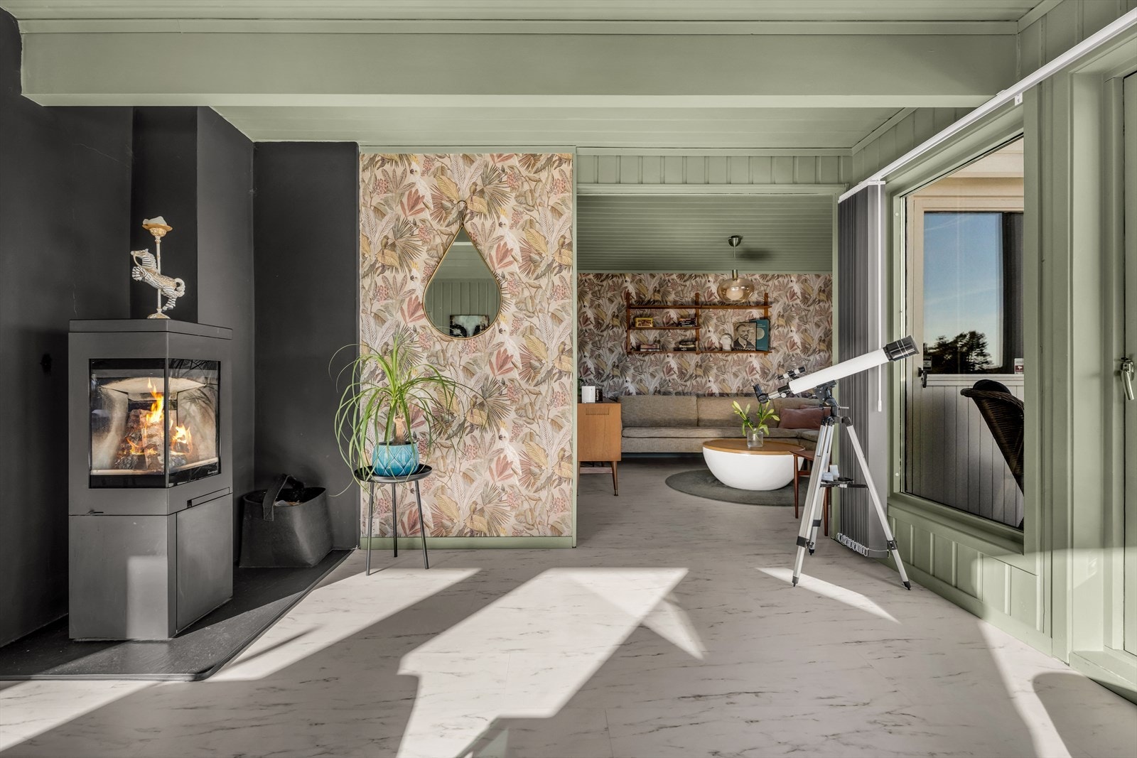 En koselig og lun krok adskilt fra den store stuen. Galleribilde