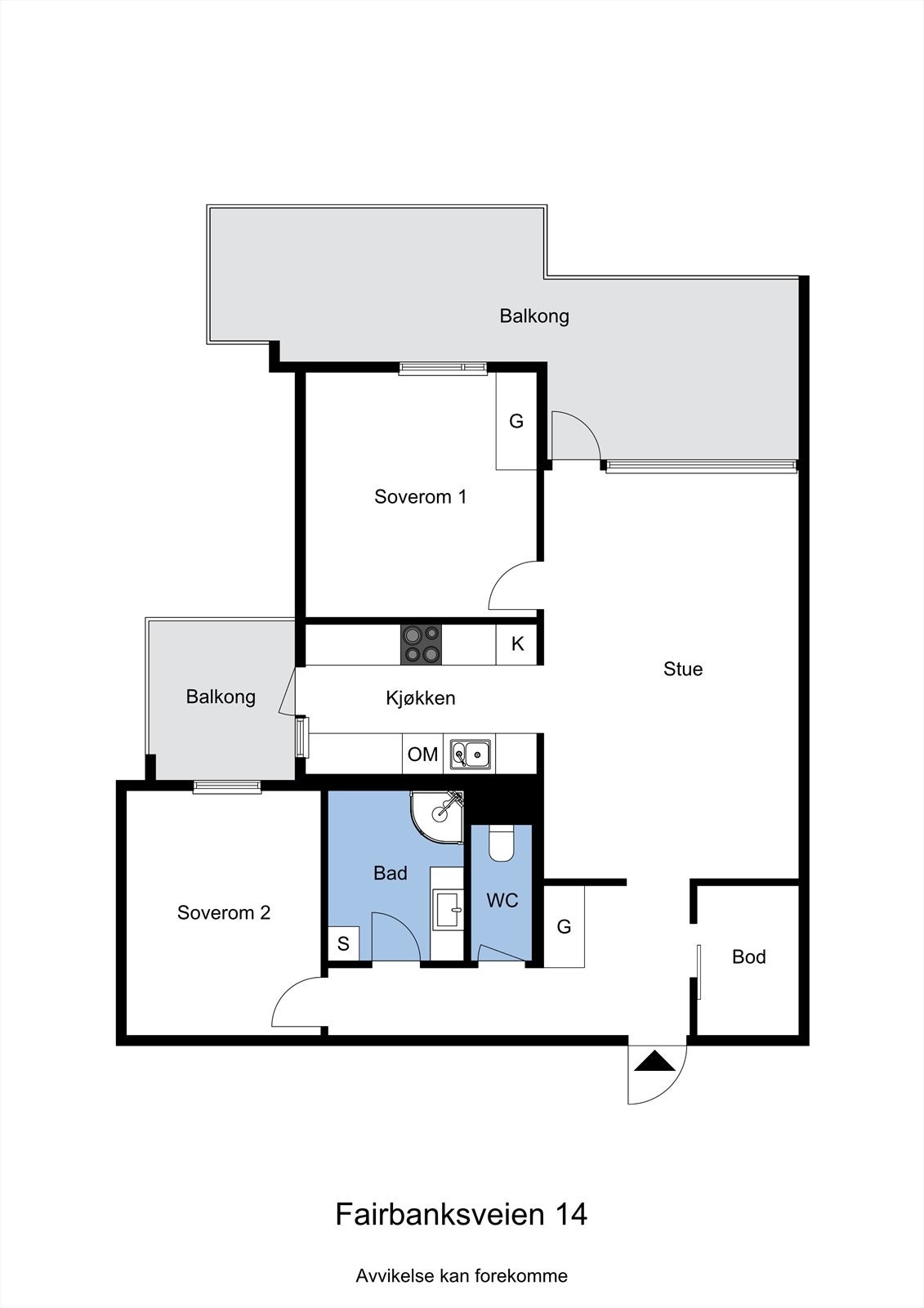 Planskisse Galleribilde