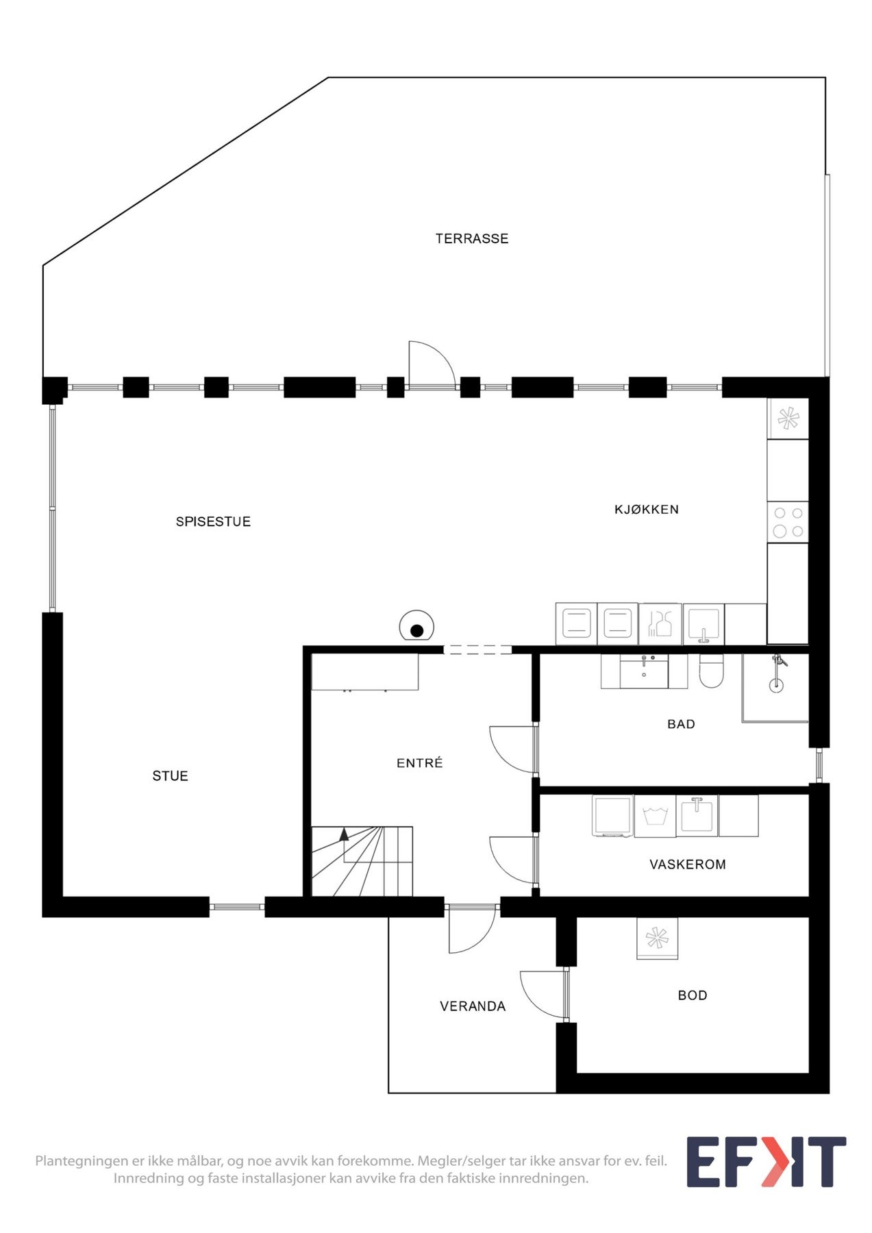 Plantegning hovedetasje Galleribilde