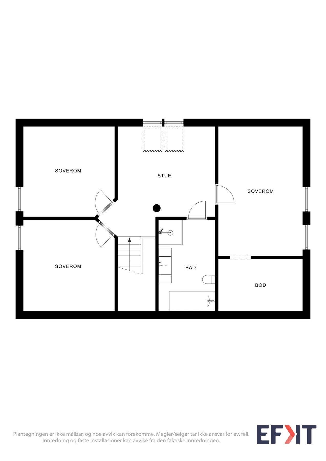 Plantegning overetasje Galleribilde