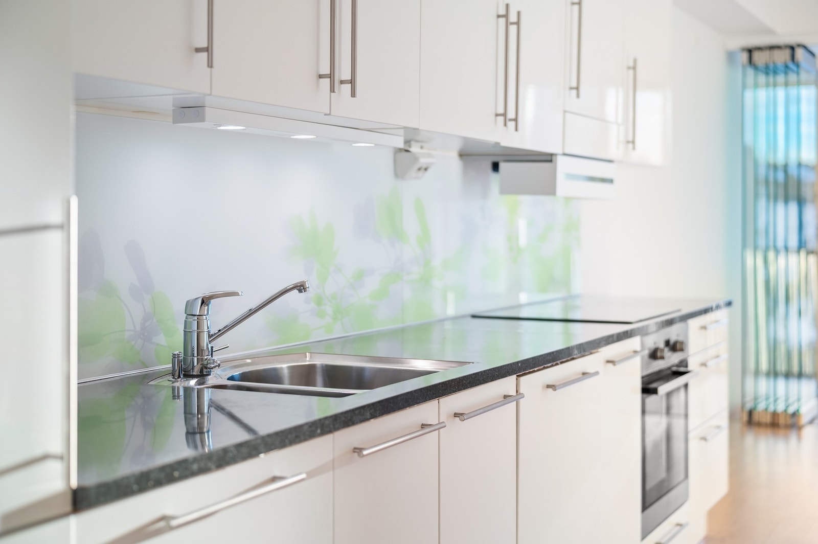 Detaljbilde av kjøkken. Galleribilde