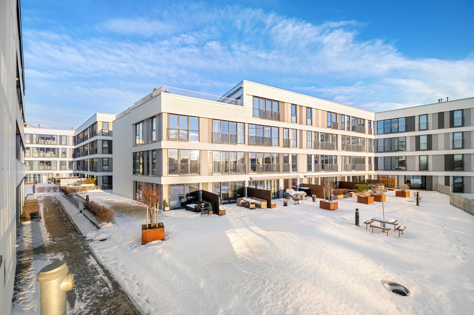 Moderne bebyggelse på toppen av Sirkus Shopping. Galleribilde