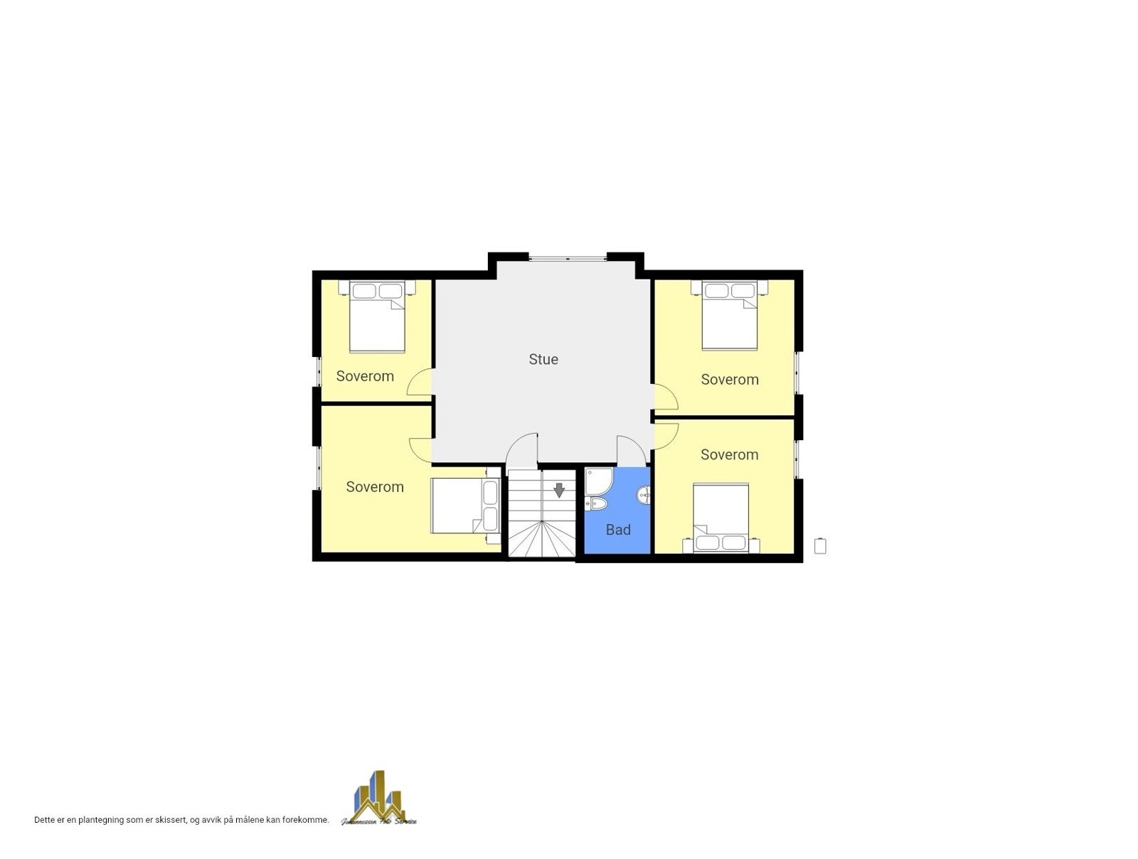 Plantegning 2. etasje Galleribilde