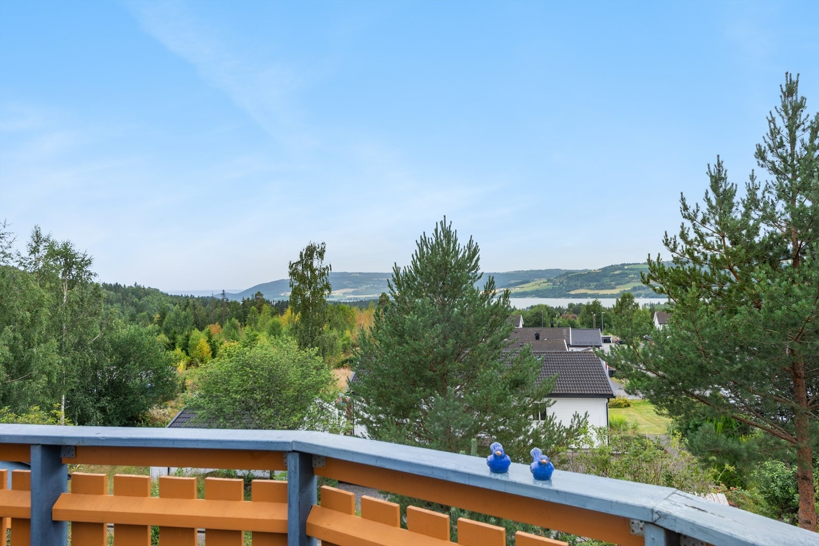 Utsikt mot Mjøsa og omkringliggende områder. Galleribilde