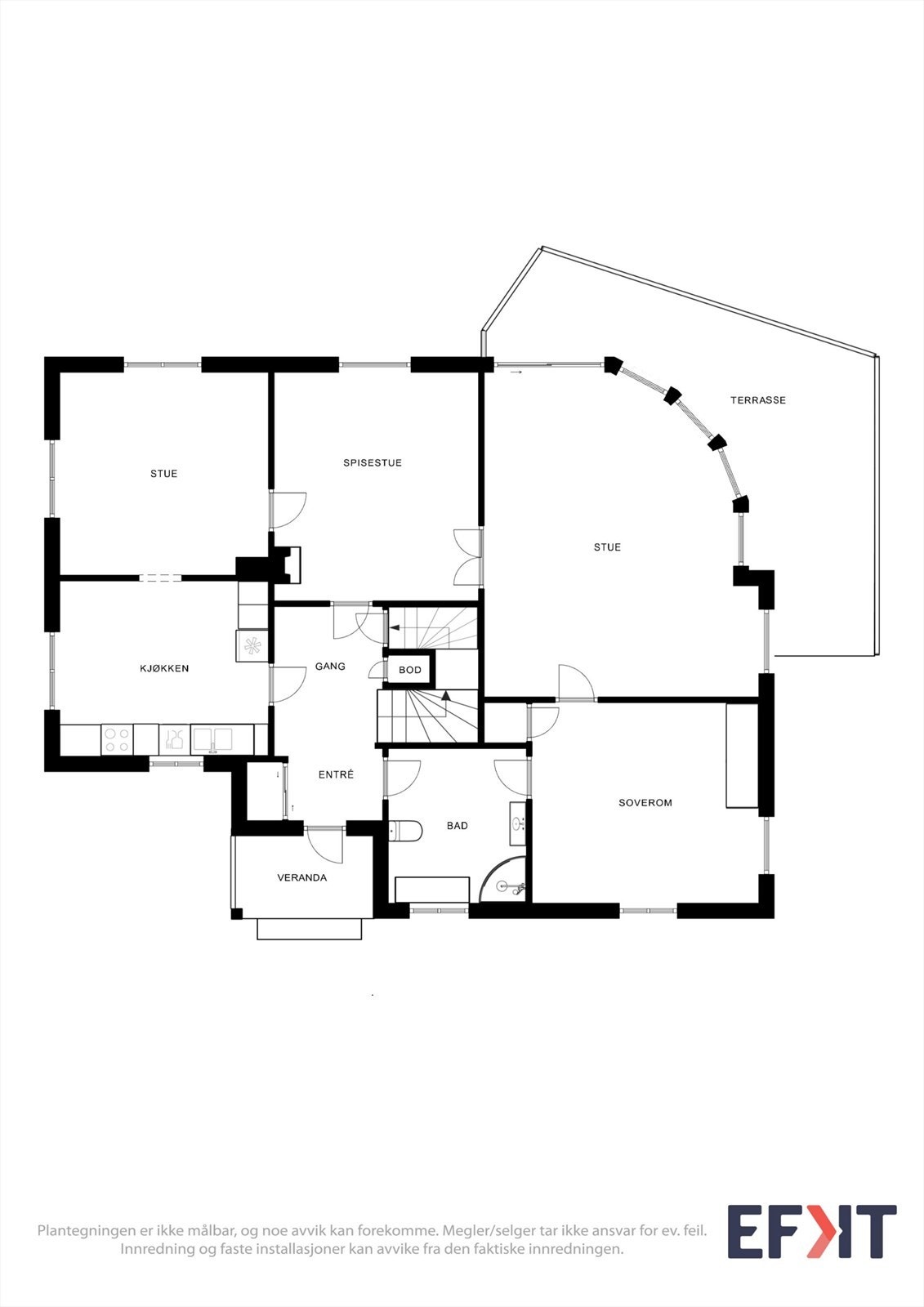 Plantegninger 1.etasje Galleribilde