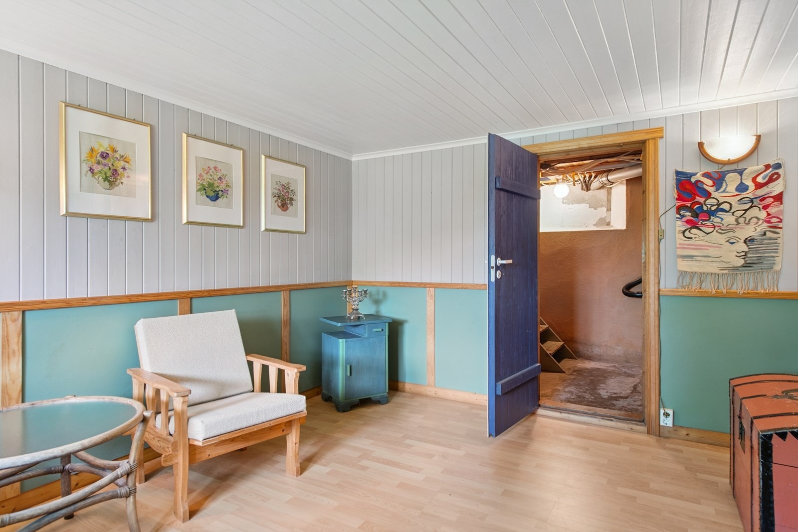 Innredet rom i kjeller. Galleribilde