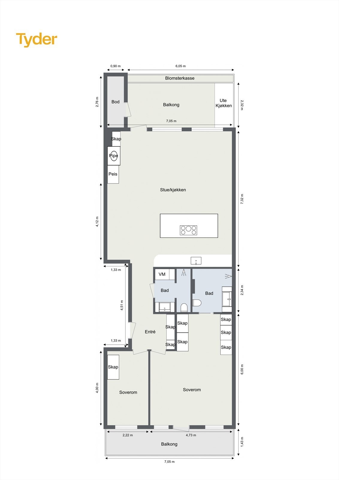 Plantegning Galleribilde