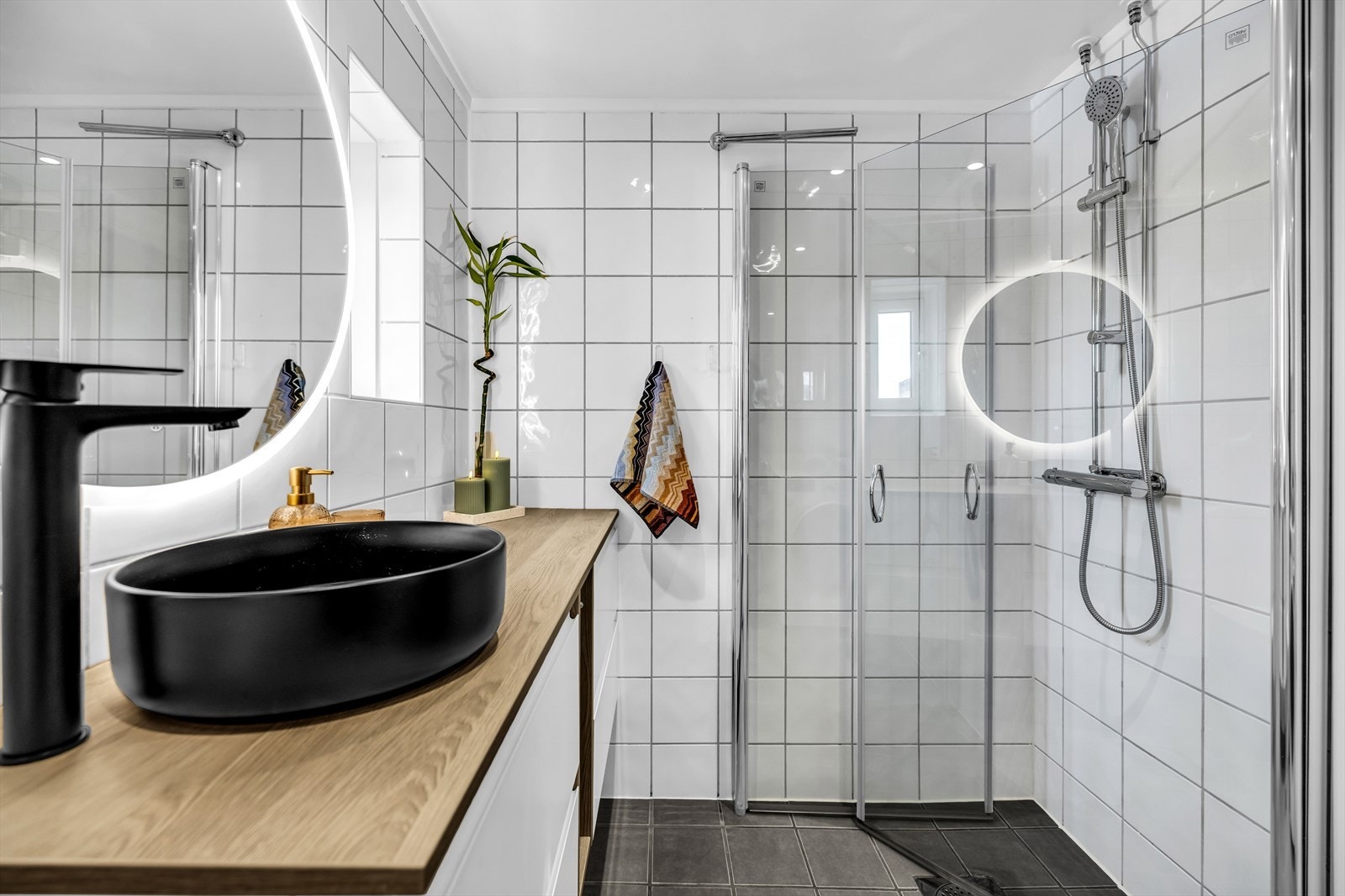 Det er opplegg for vaskemaskin. Galleribilde