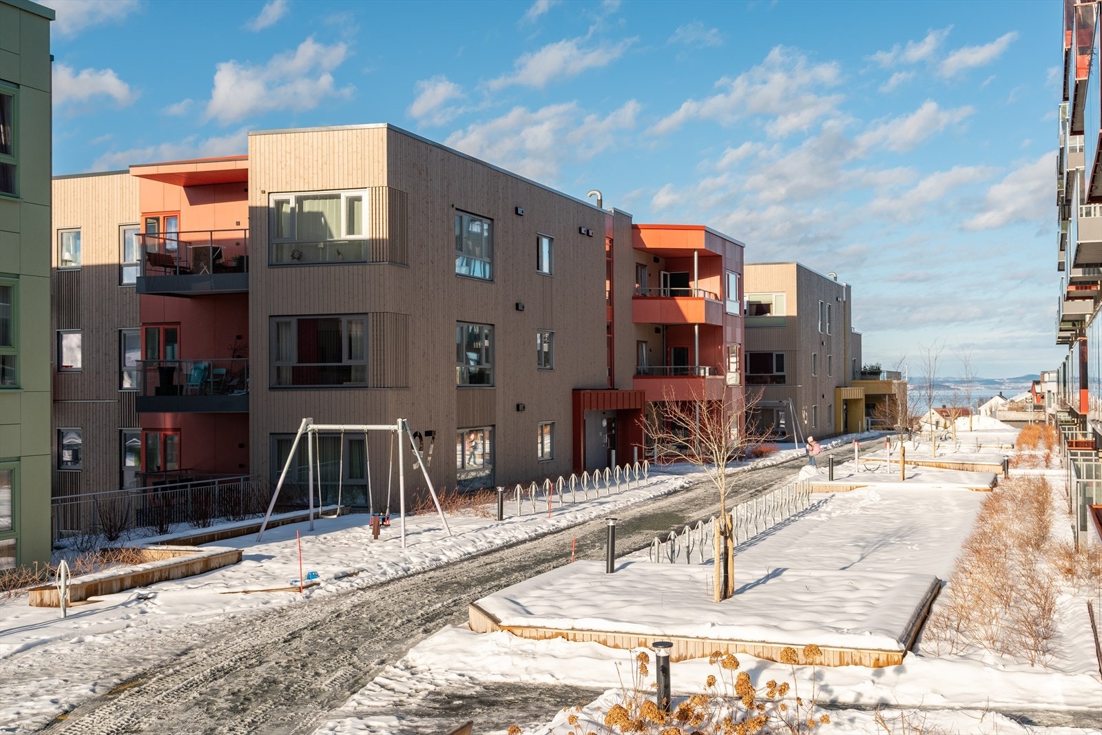 Her bor du i et rolig og nyetablert boområde. Galleribilde