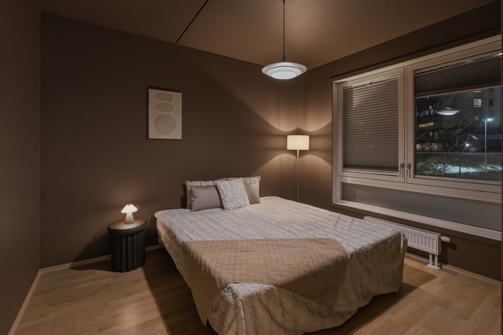 Soverommet er malt i en behagelig fargetone som legger til rette for en god natts søvn. Galleribilde