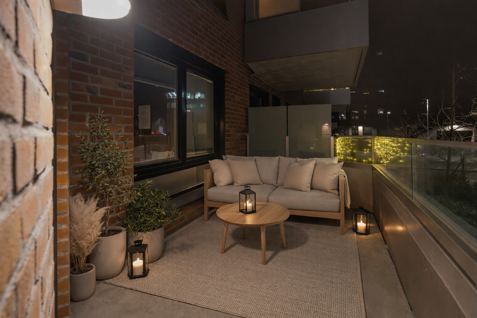 Uteplassen gir god plass til en hyggelig sittegruppe hvor du kan nyte fine stunder utendørs. Illustrasjonsbilde. Galleribilde