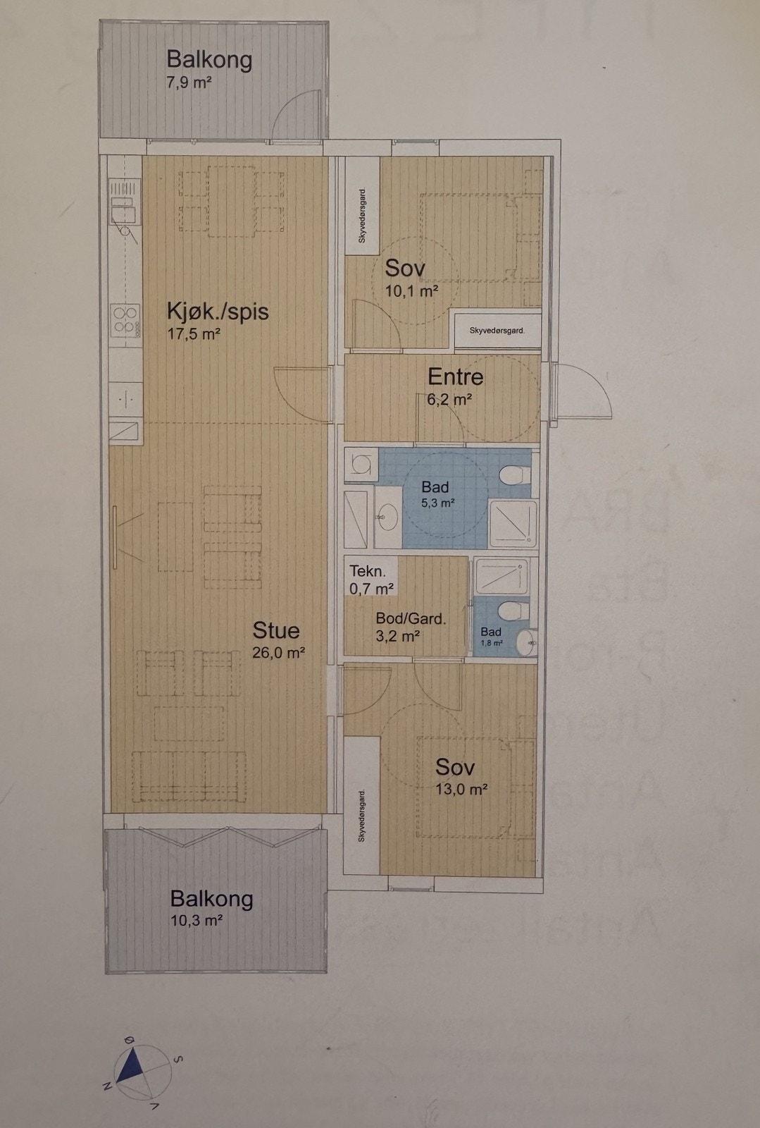 Plantegning Galleribilde