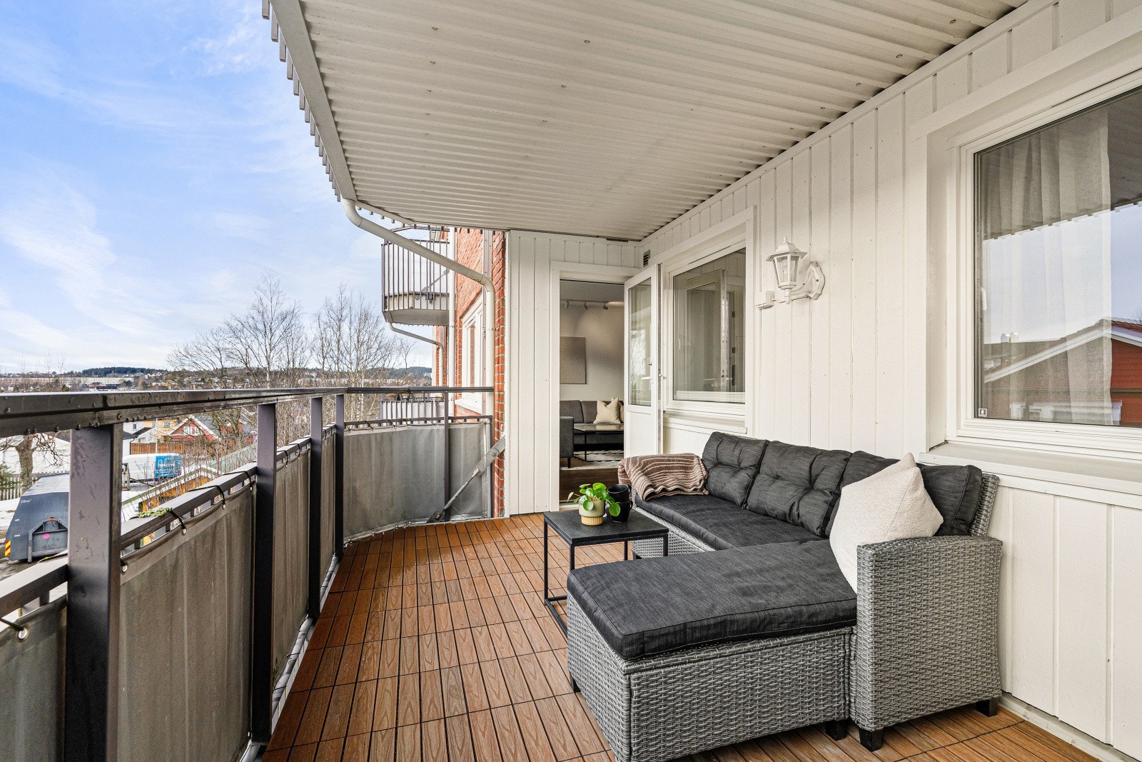 Balkongene ble rehabilitert i regi av borettslaget i 2021. Galleribilde