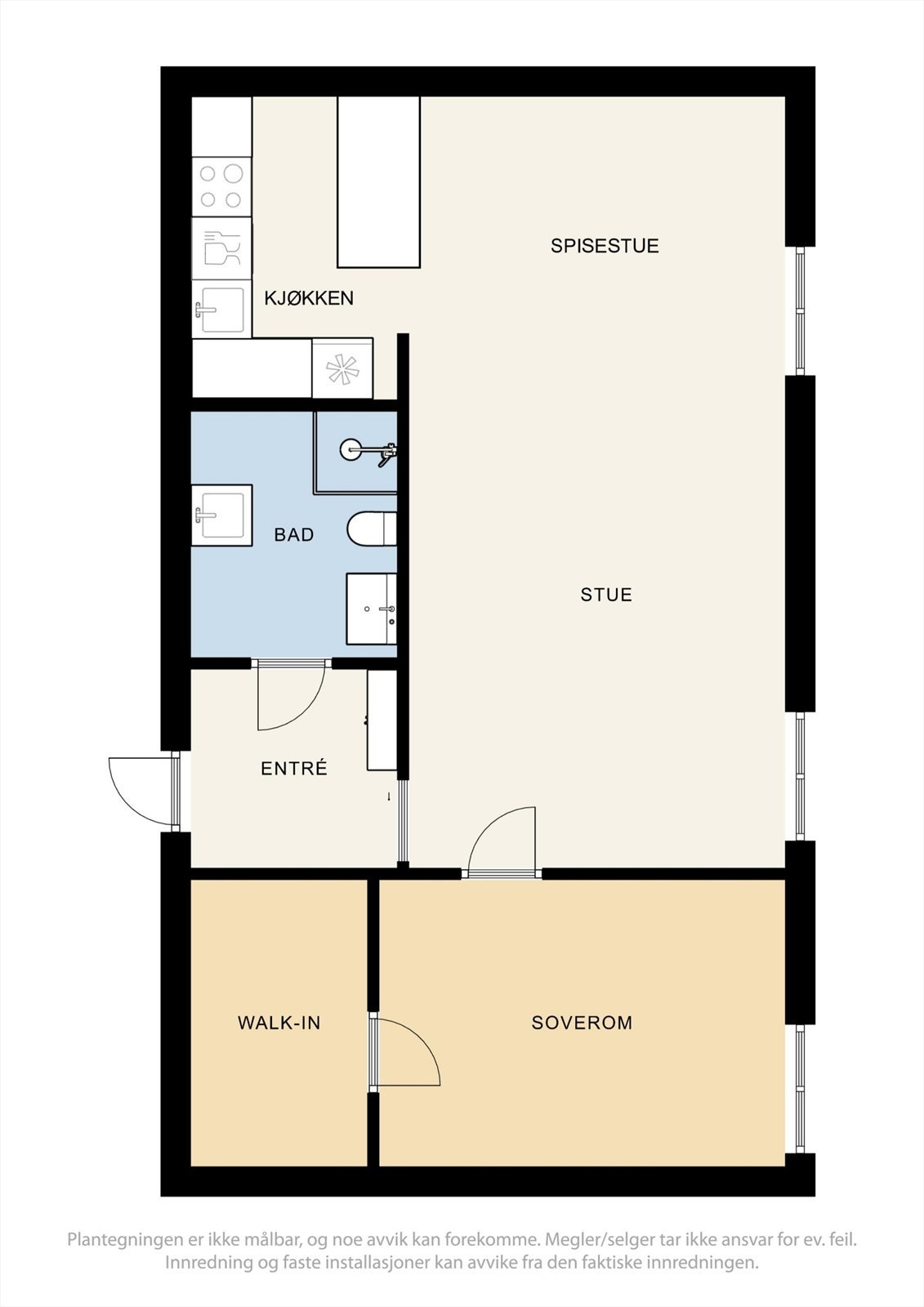 Praktisk og araleffektiv planløsning Galleribilde