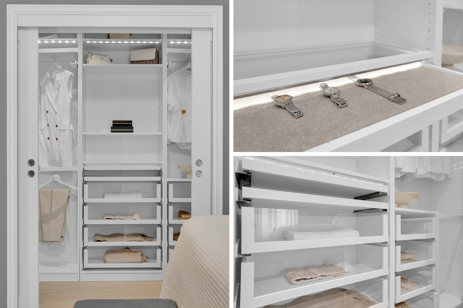 walk in closet kollasj.jpg Galleribilde