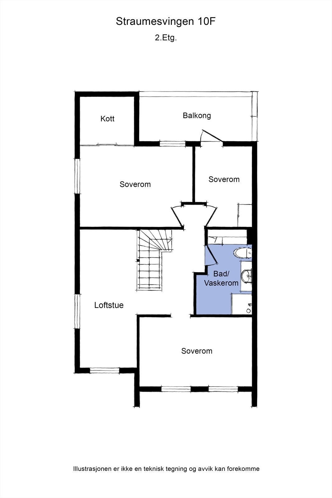 Planskisse 2. etasje. Galleribilde