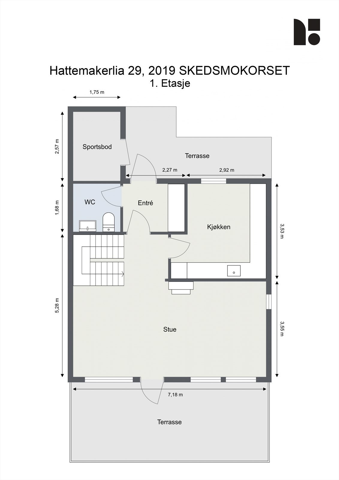 PLANTEGNING 1. ETASJE Galleribilde