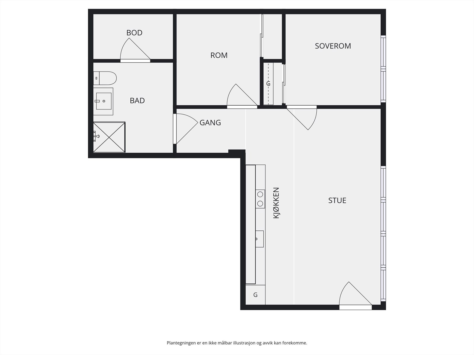 Plantegning. Galleribilde