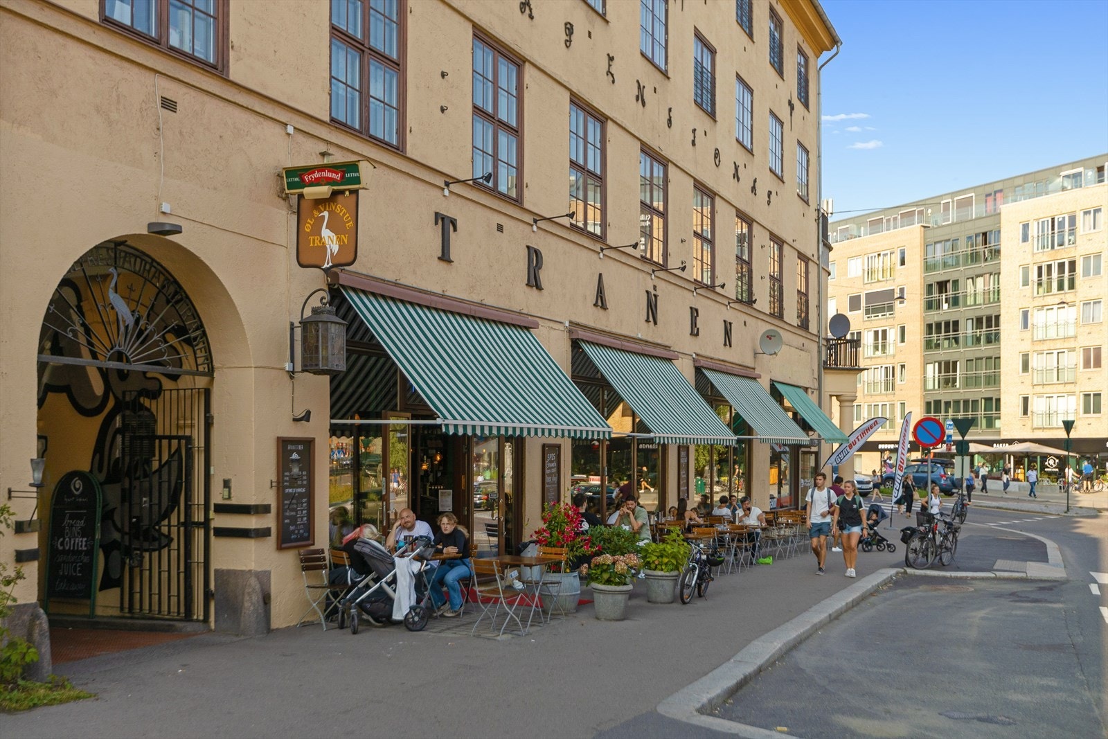 Utallige service muligheter i umiddelbar nærhet, her Tranen med kanskje Oslos beste pizza. Galleribilde