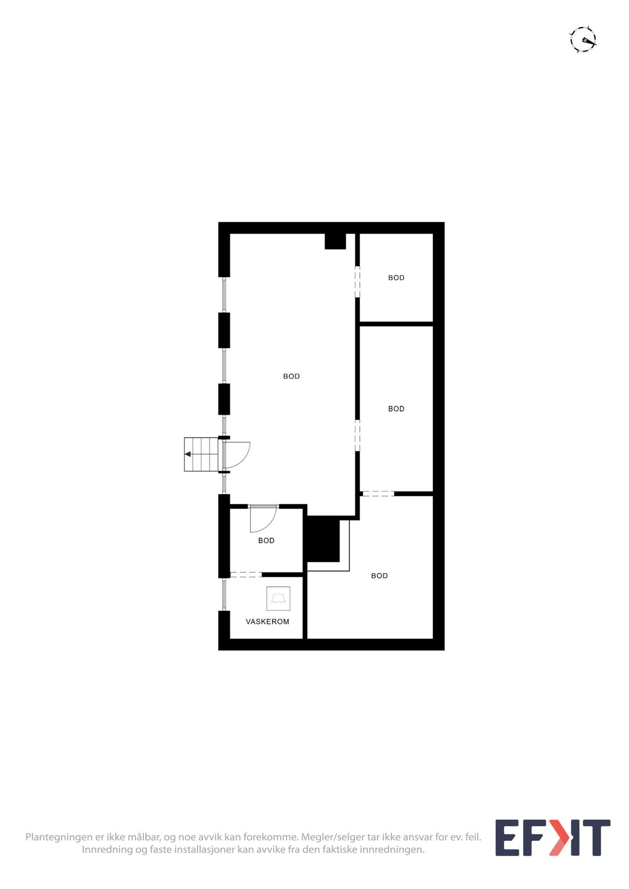 Plantegning kjeller Galleribilde