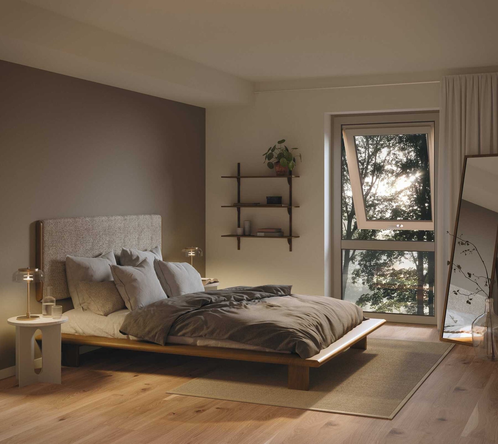 - Leiligheten har to romslige soverom med plass til seng og gode oppbevaringsmuligheter - Illustrasjon avvik kan forekomme. Galleribilde