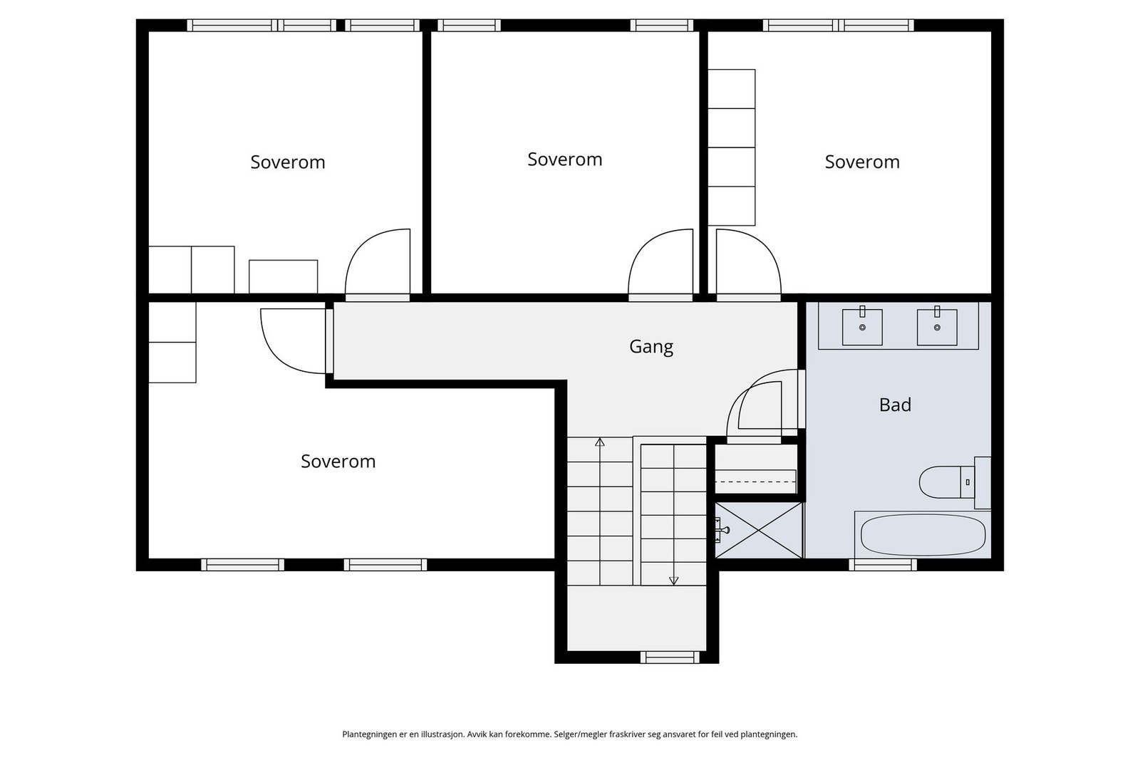Plantegning 2. etasje. Galleribilde