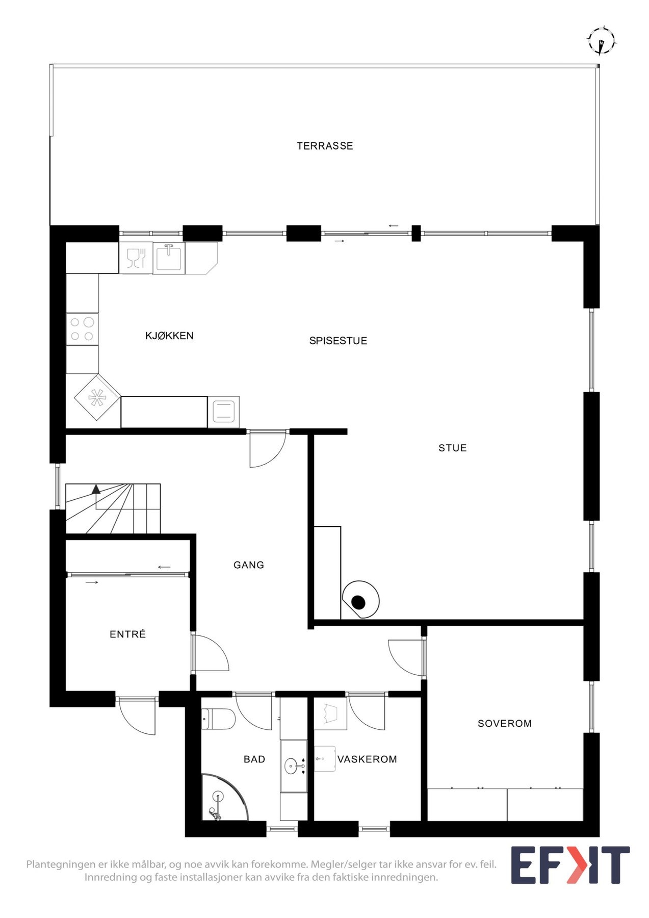 Plantegning hovedetasje Galleribilde