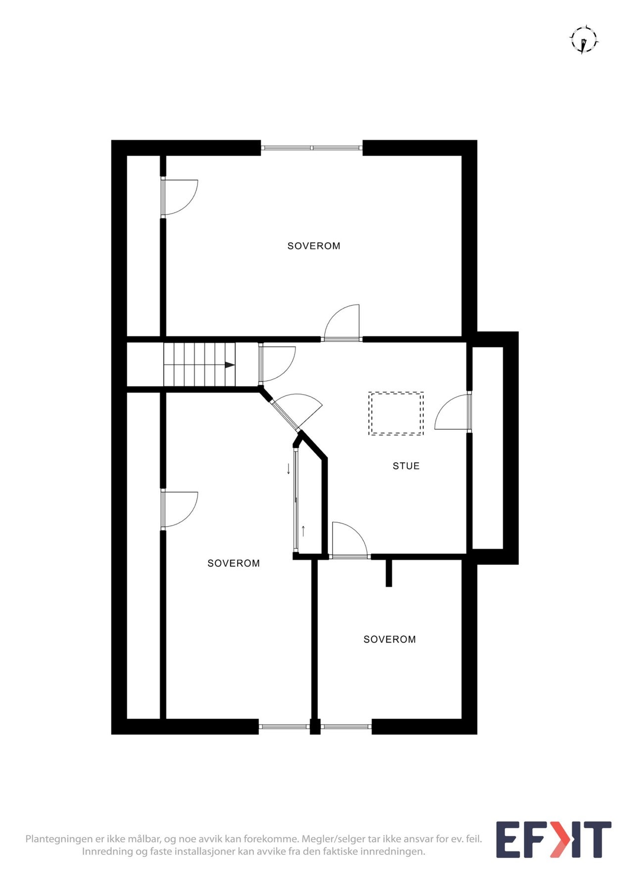 Plantegning overetasje. Galleribilde