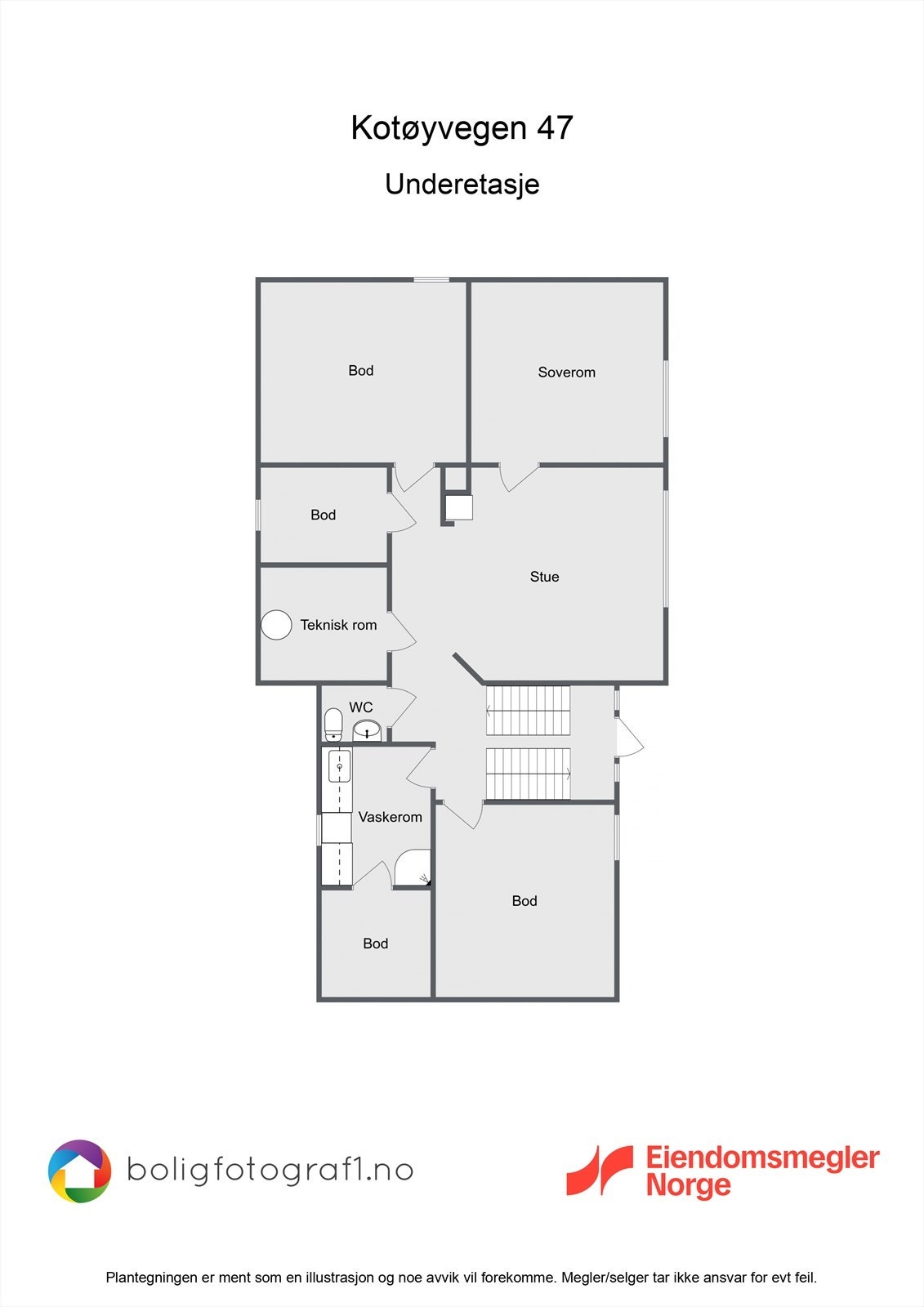 Planløsning - u.etg. Galleribilde