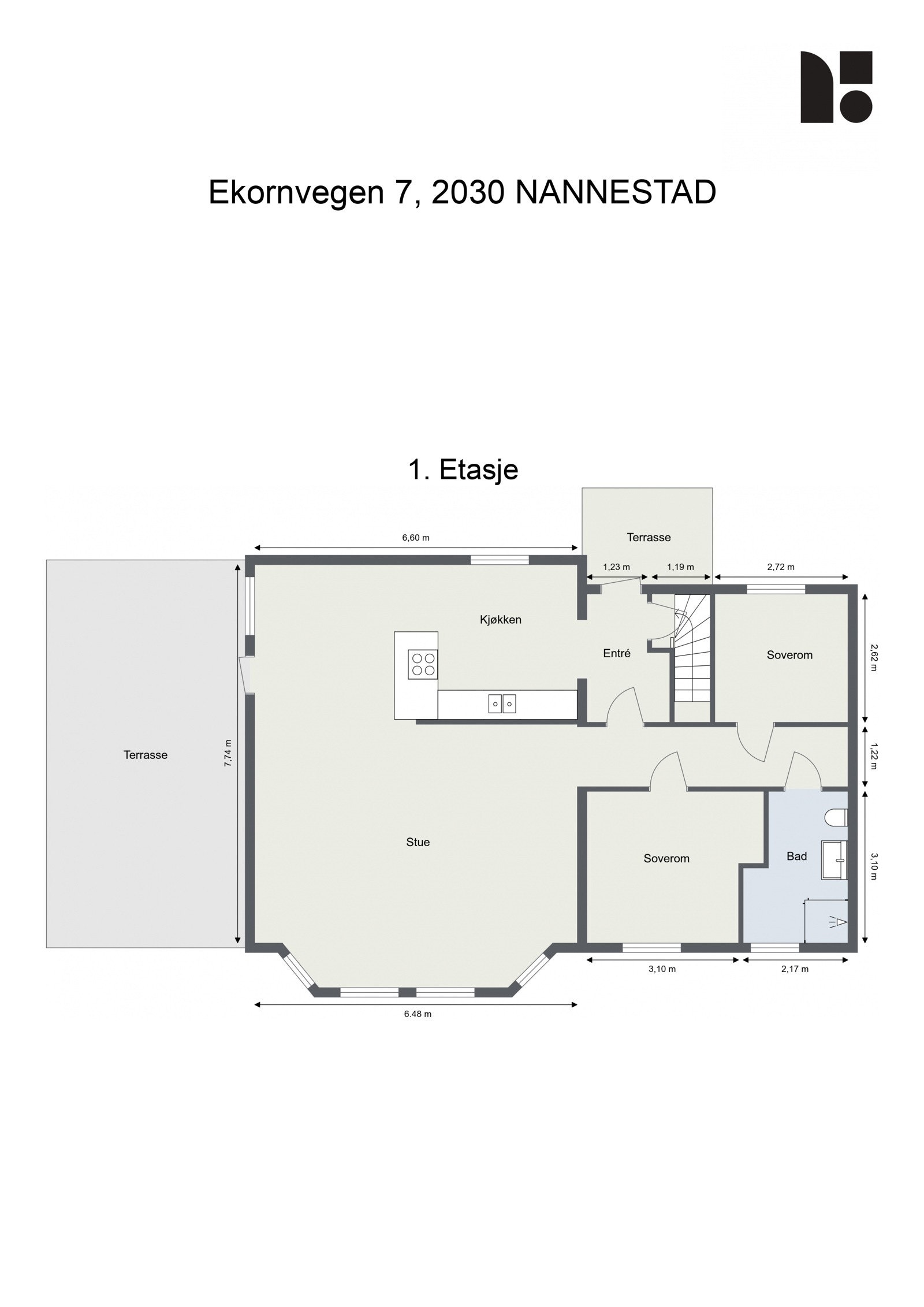 Plantegning - 1. etasje Galleribilde
