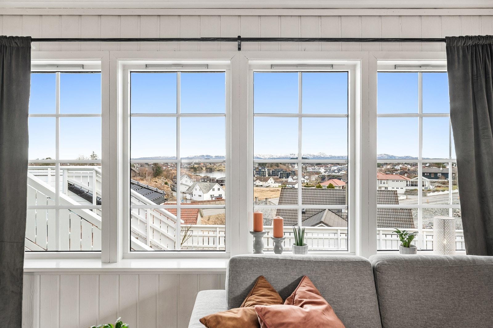 Flott utsikt fra eiendommen Galleribilde