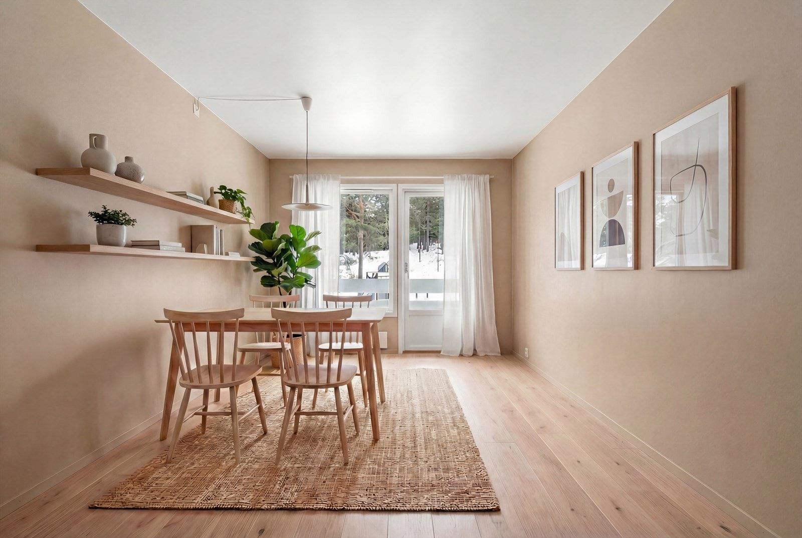 Digital møblering. Galleribilde