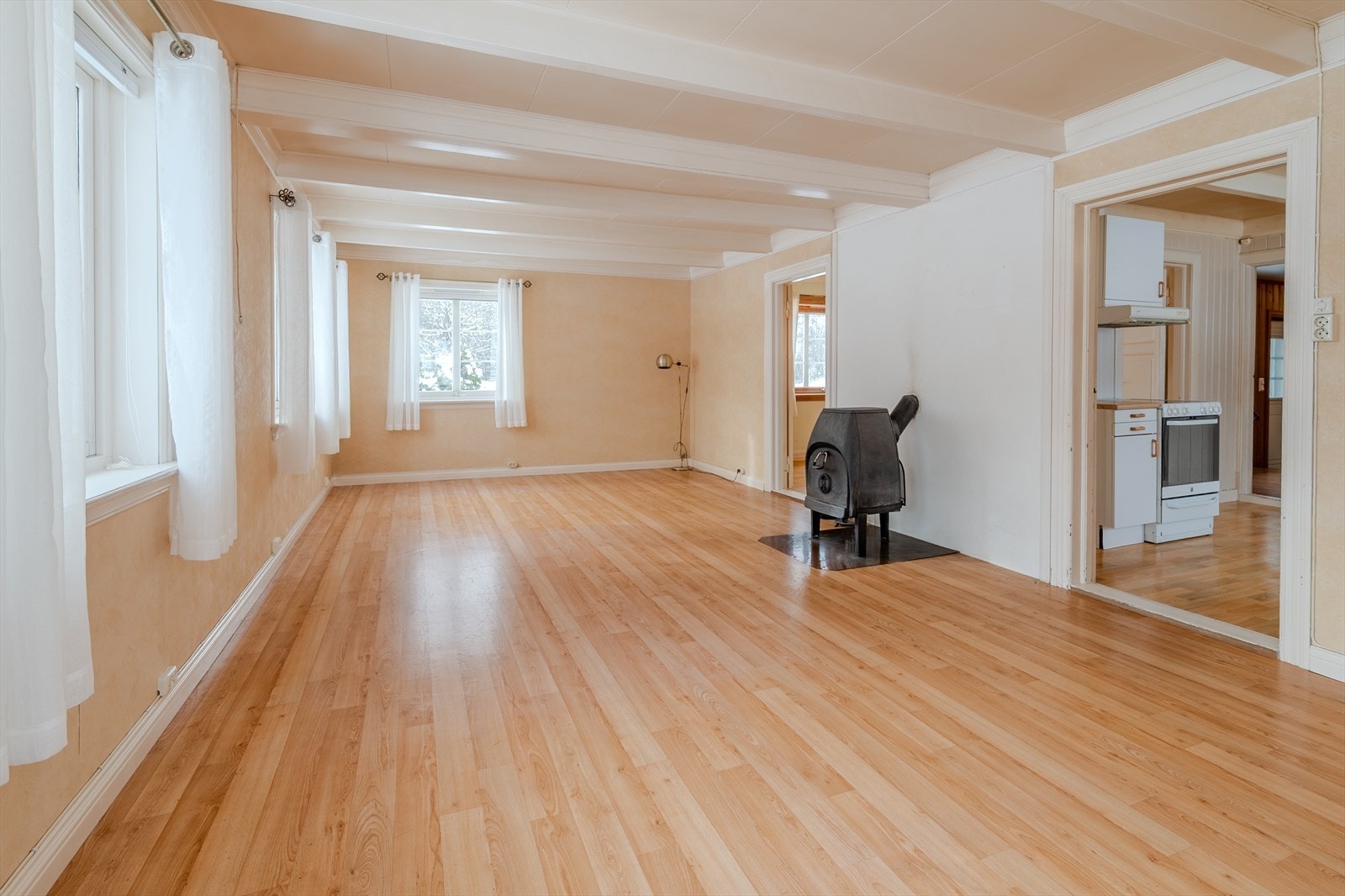 Sjarmerende bjelker i tak Galleribilde