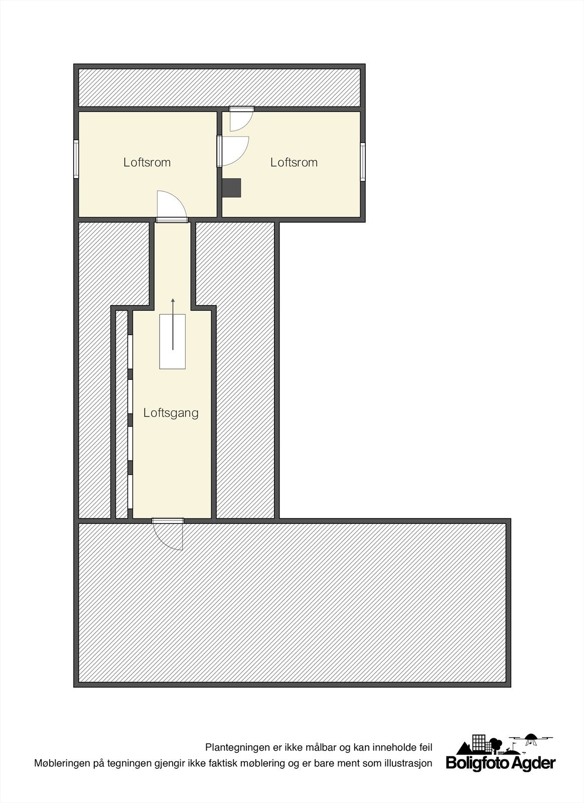 Planskisse - loftsetasje Galleribilde