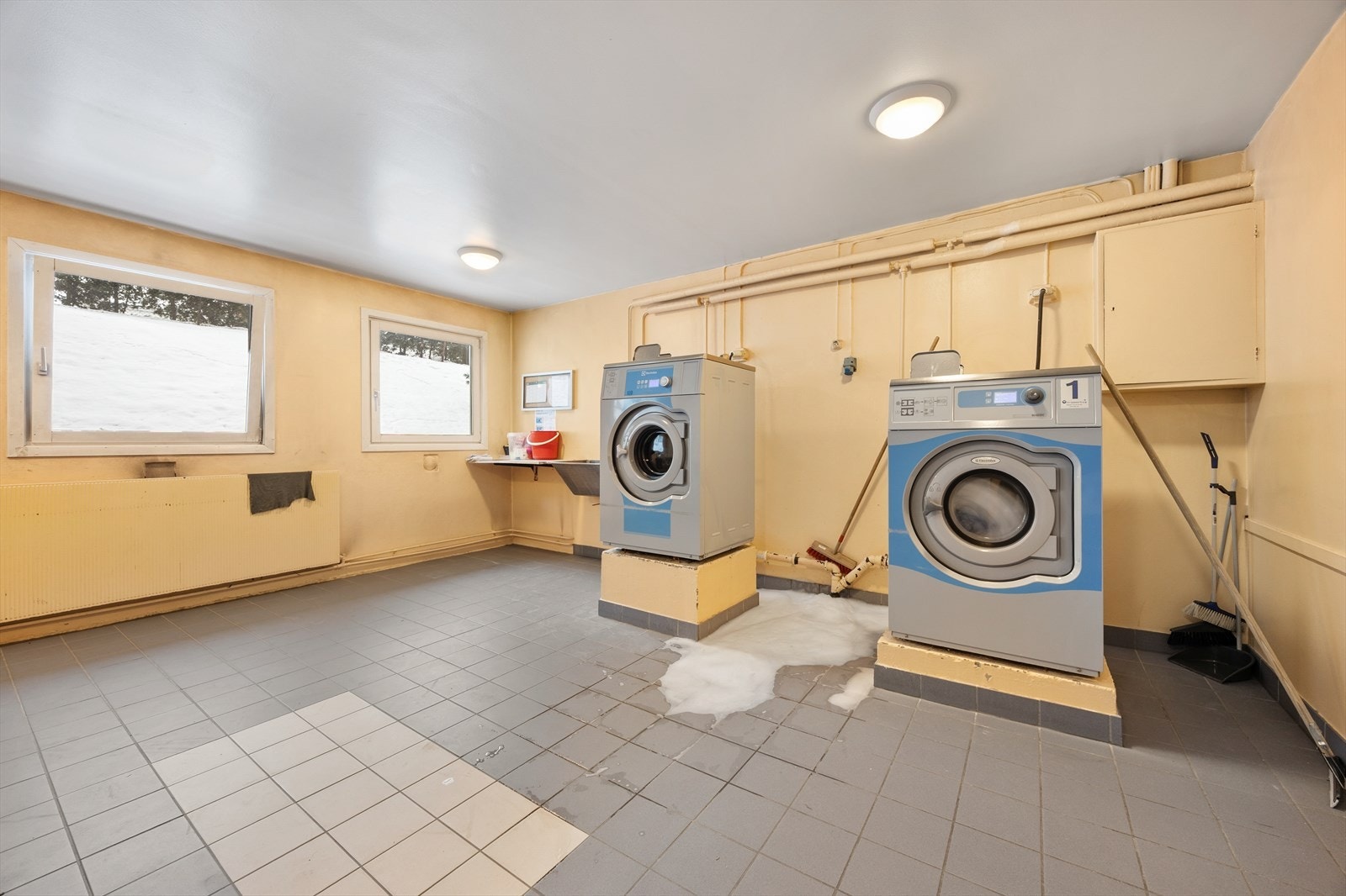 Borettslaget tilbyr fellesvaskerier for beboerne. Galleribilde