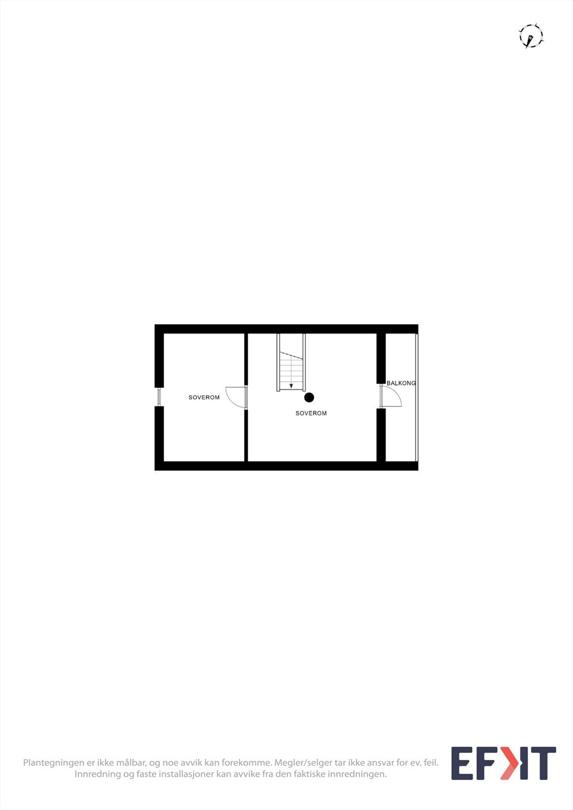 Anneksets hems inneholder loftstue og soverom, med et gulvareal på 28 m². Galleribilde