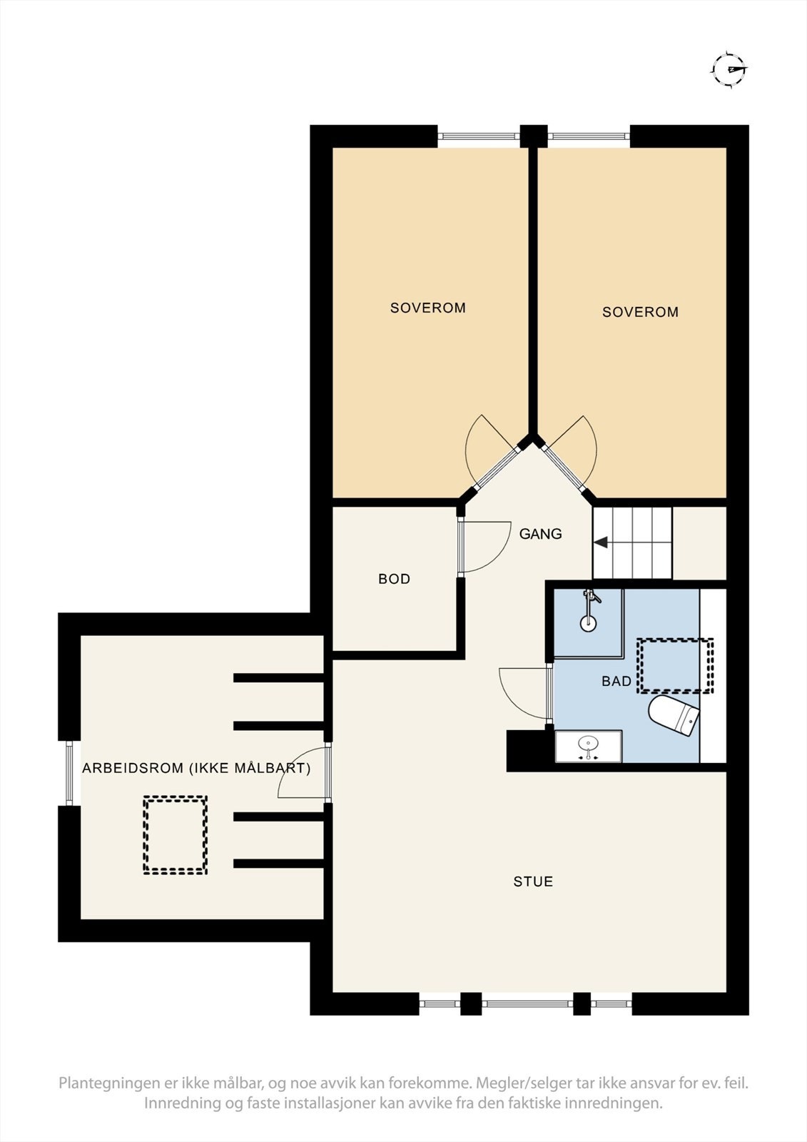 Planløsning 2. etasje. Galleribilde