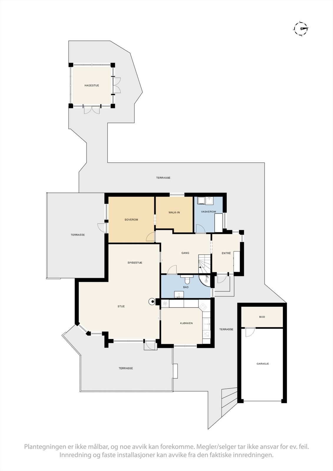 Planløsning 1. etasje. Galleribilde