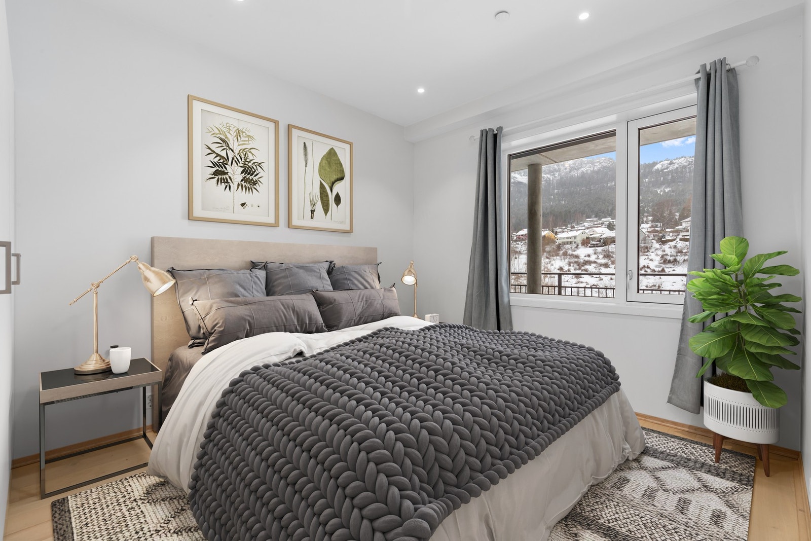 Hovedsoverommet er av god størrelse (Bildet er digitalt stylet) Galleribilde