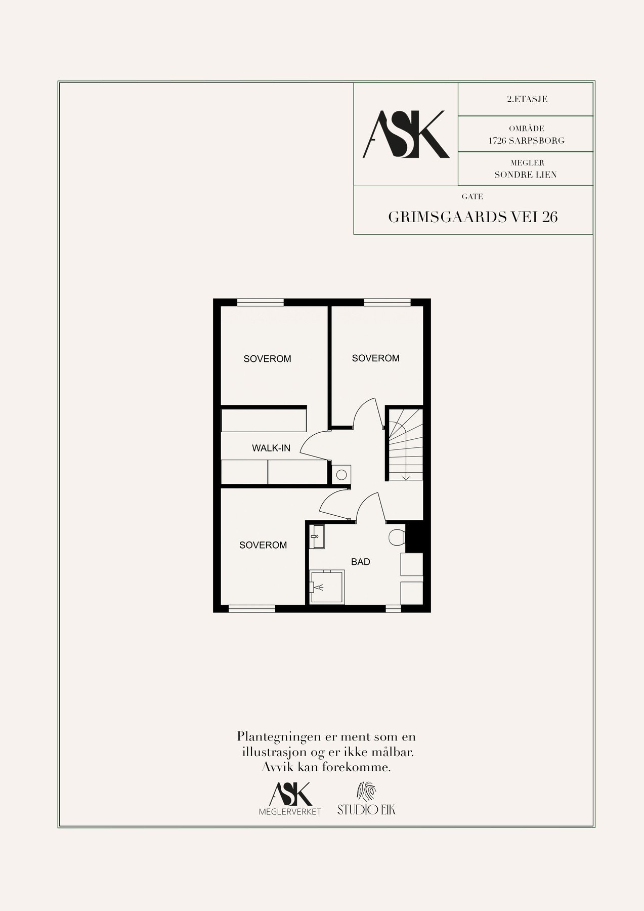 Plantegning 2. etasje. Galleribilde