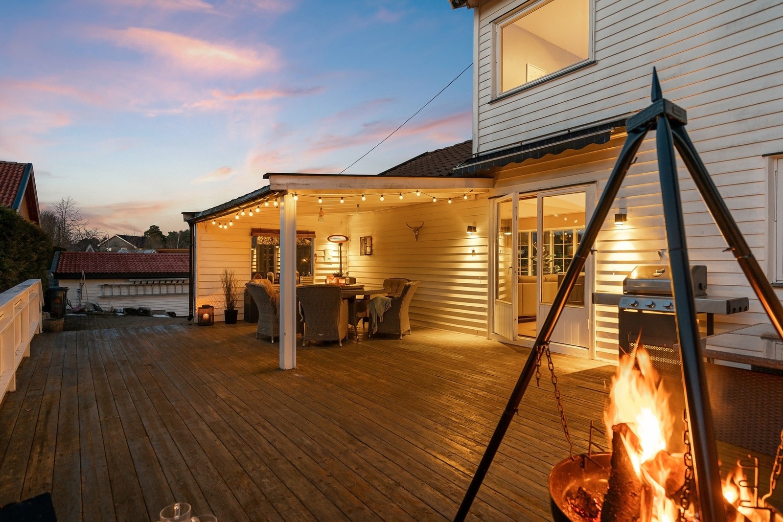 Her sitter man lunt og skjermet. Galleribilde