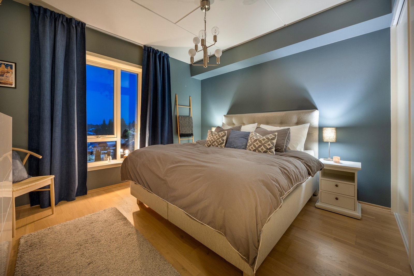 Detaljbilde hovedsoverom. Galleribilde