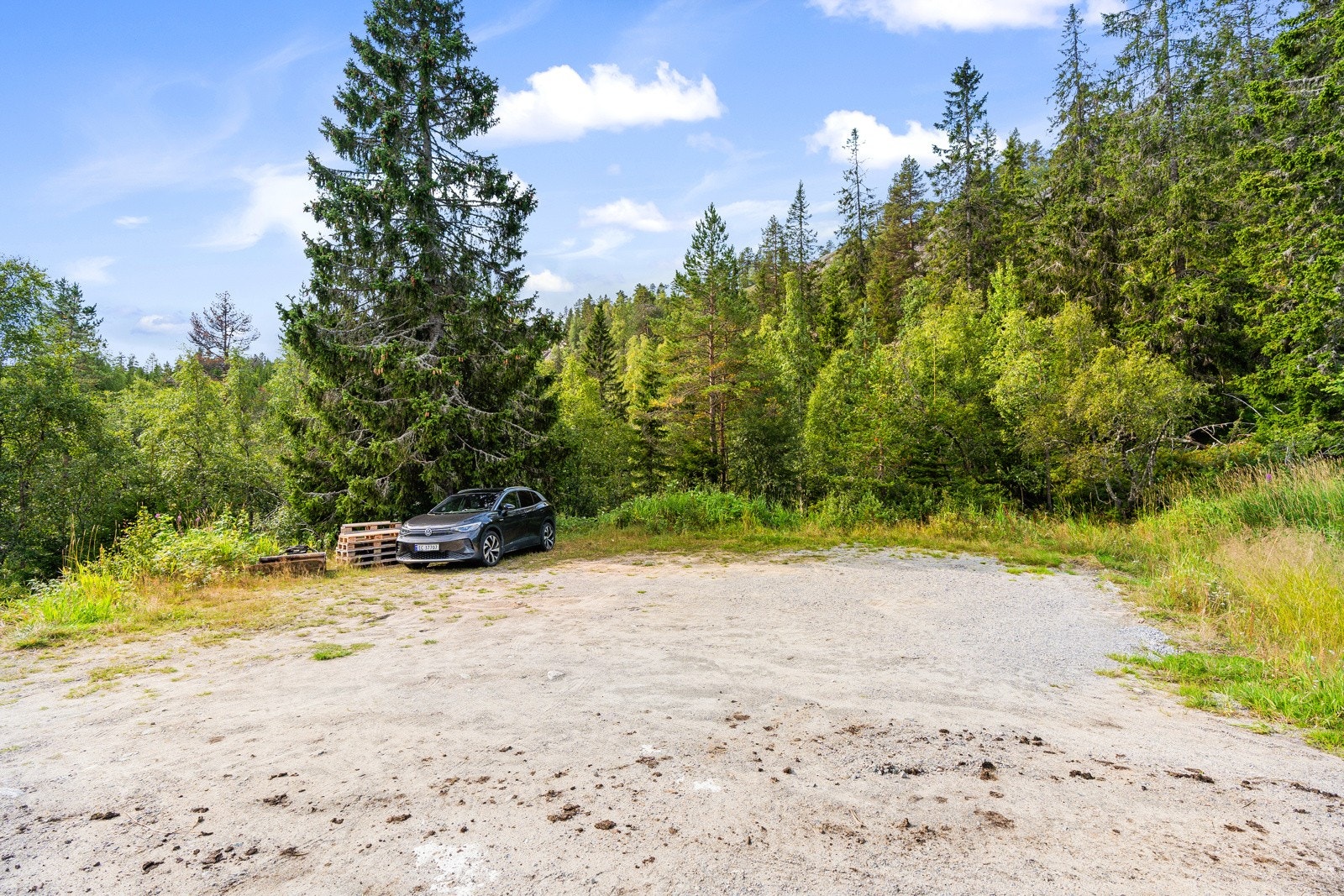 Parkering sommerstid. Galleribilde