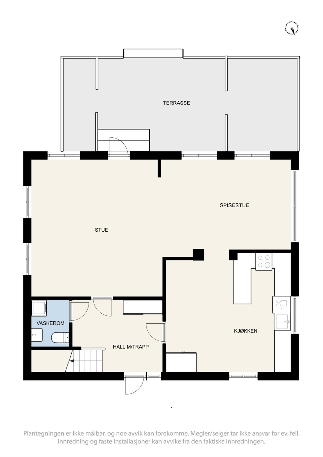 Plantegning 1 etasje Galleribilde