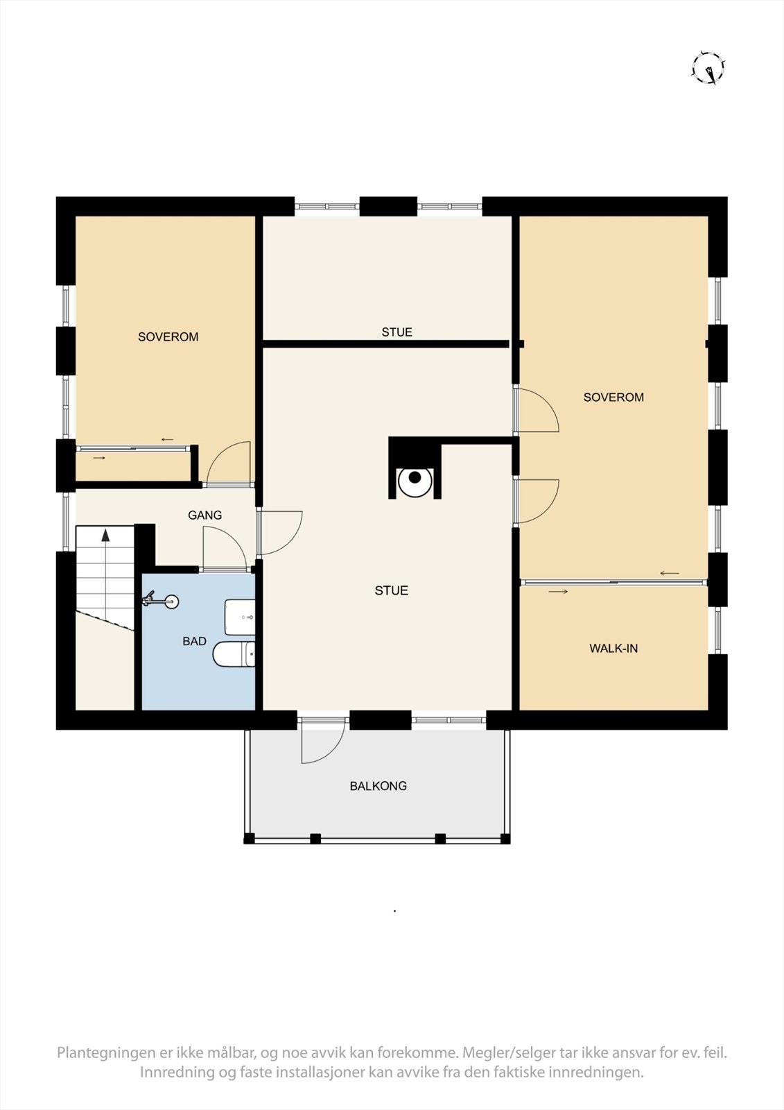 Plantegning andre etasje Galleribilde